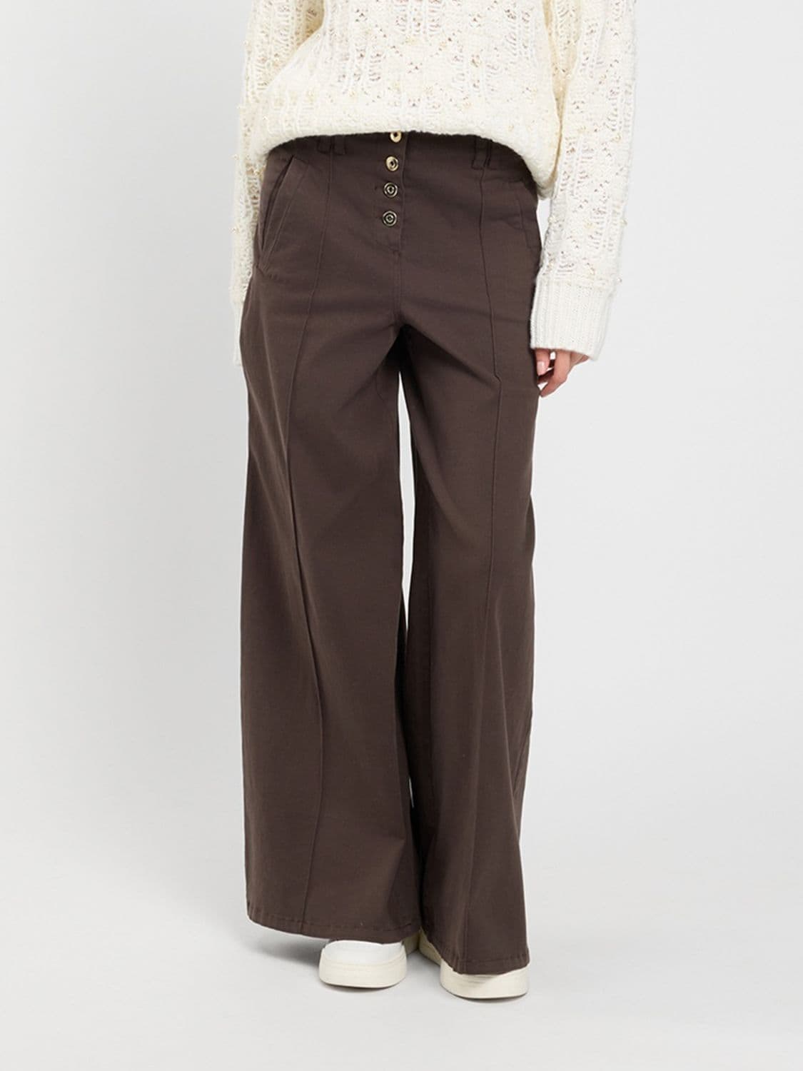 Twinset U & b Pants Woman color Coffee