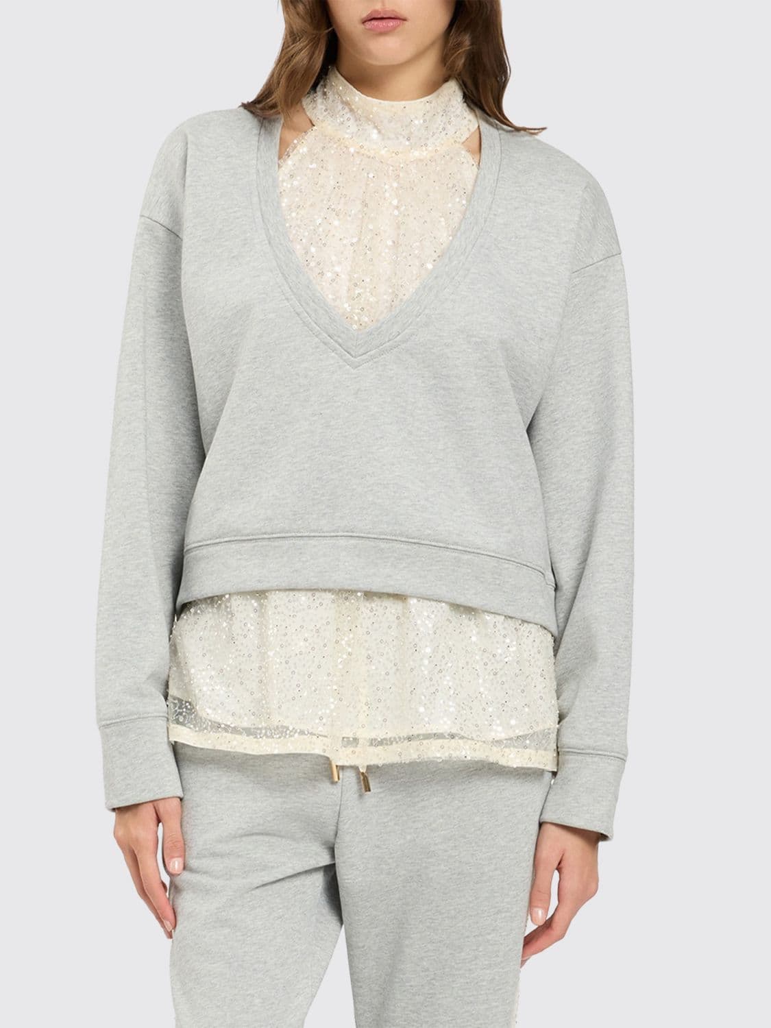 Twinset U & b Sweatshirt Woman color Grey