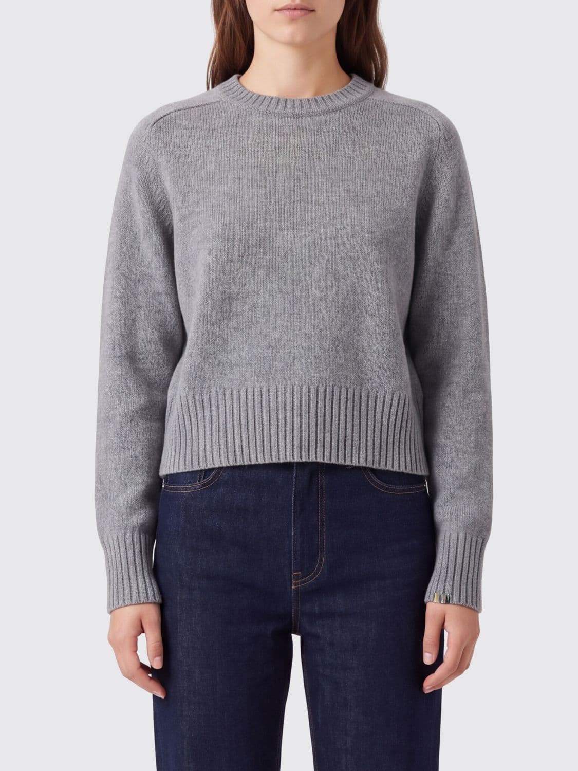 Extreme Cashmere Long-Sleeved Crew Neck Jumper in Pure Cashmere