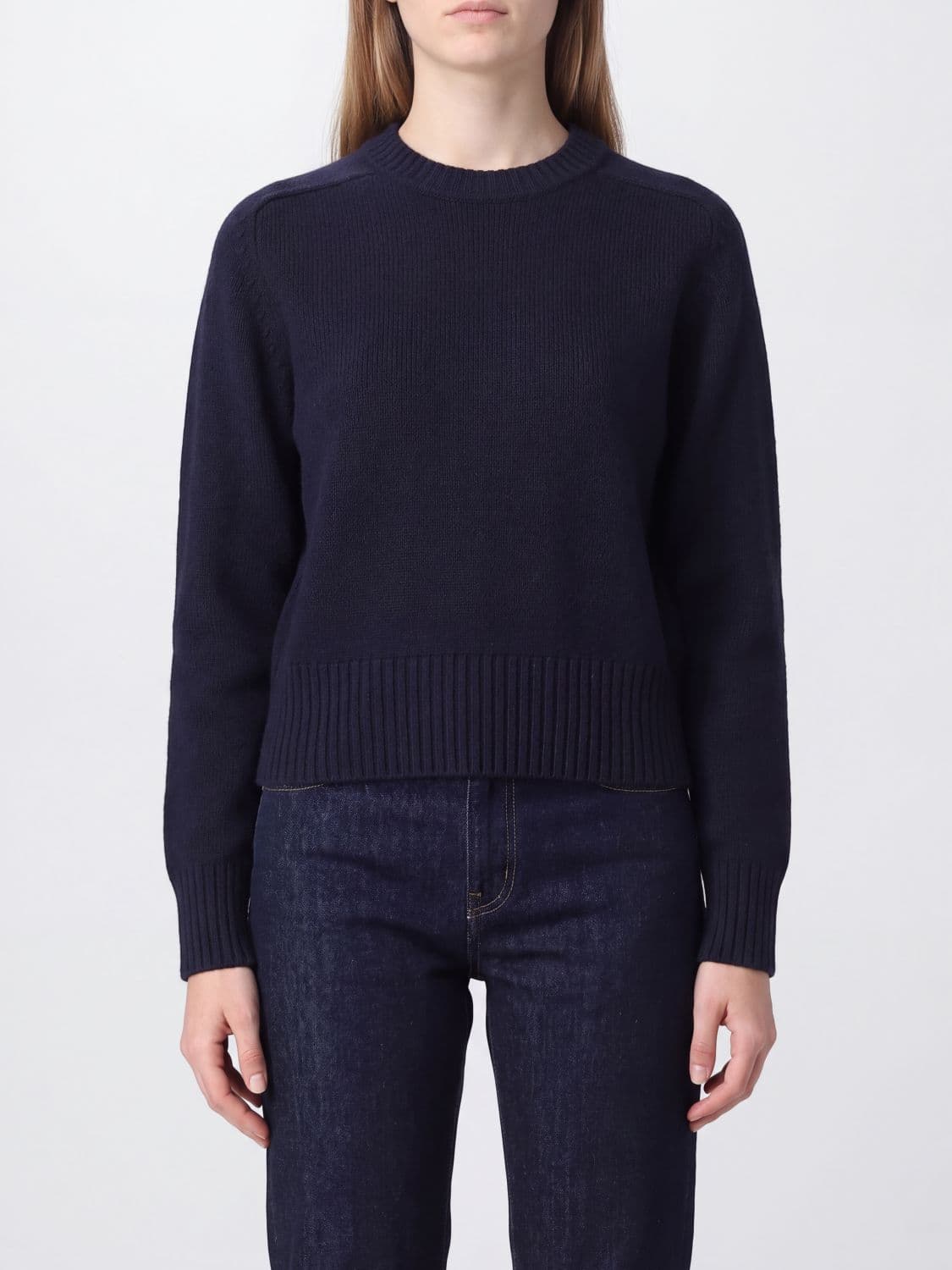Extreme Cashmere Long-Sleeved Crew Neck Jumper in Pure Cashmere