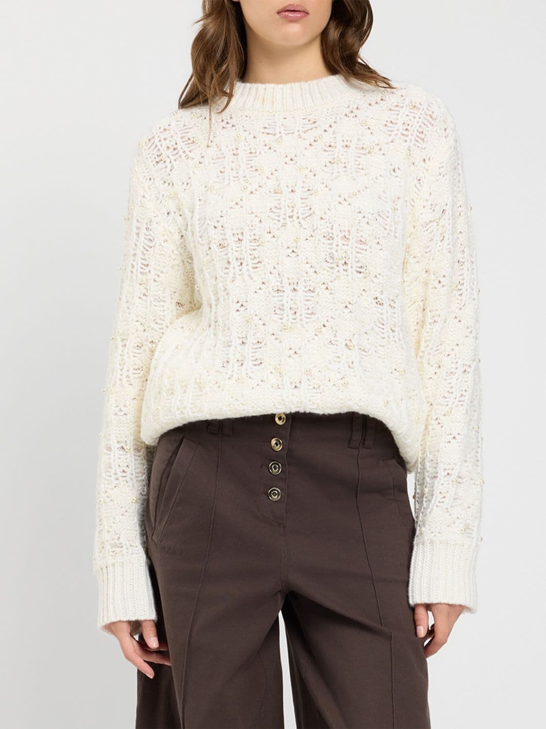 Twinset U & b Sweater Woman color Pearl