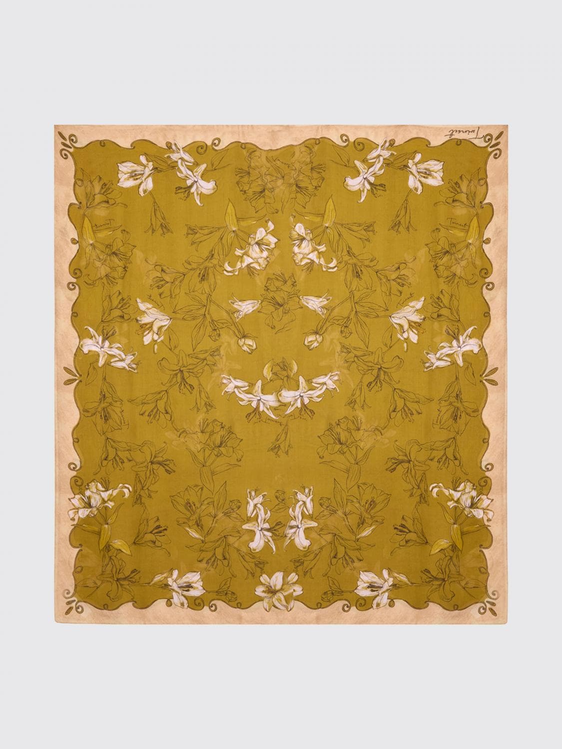 Twinset U & b Python Print Modal Scarf with Straight Hem