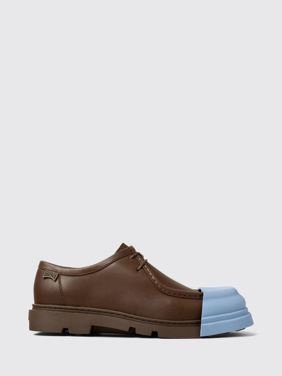 Camper Junction Bicolor Calf Leather Lace-up Shoes with Round Toe