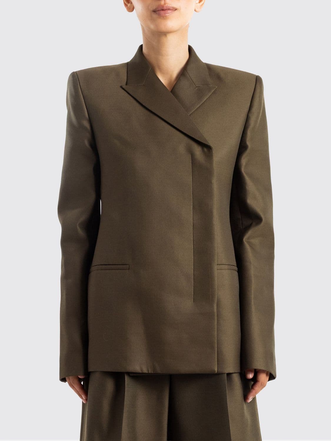 Khaite Jacket Woman color Olive