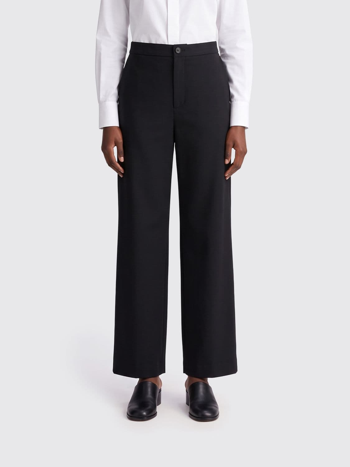 Extreme Cashmere High-Waisted 100% Cashmere Wide-Leg Trousers