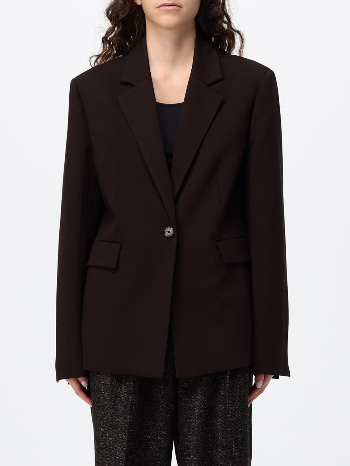 Liviana Conti Jacket Woman color Brown