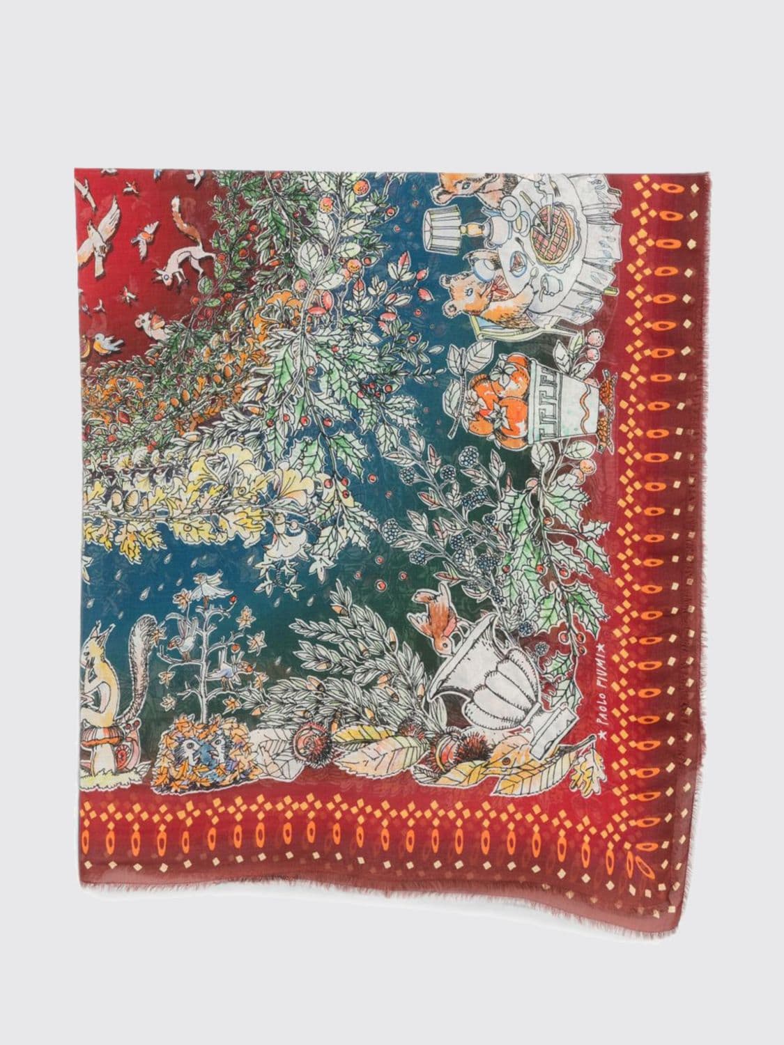 Faliero Sarti Scarf Woman color Red