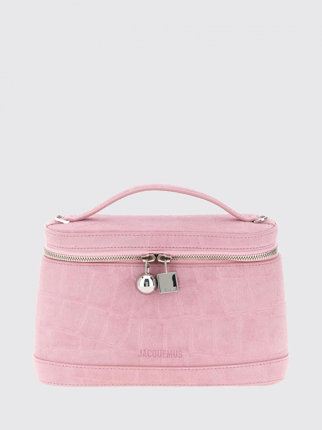 Jacquemus Le Petit Vanity Croc-Effect Nubuck Mini Bag