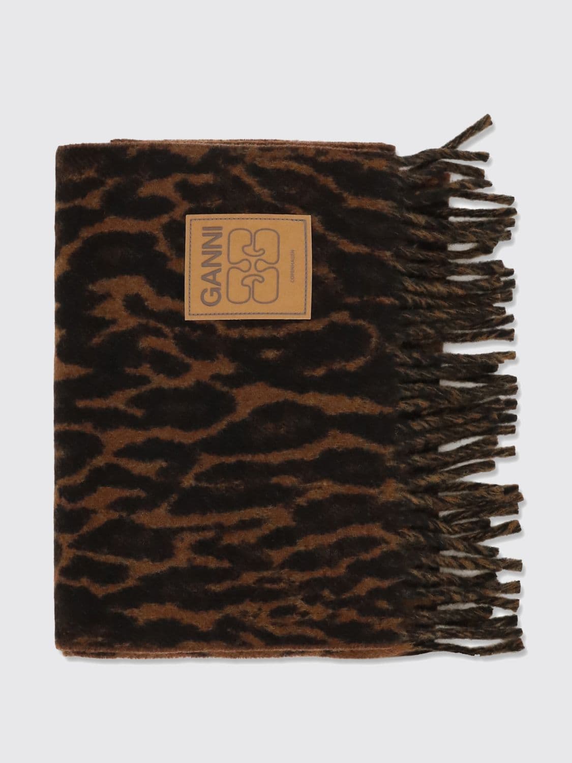Ganni Scarf Woman color Savannah