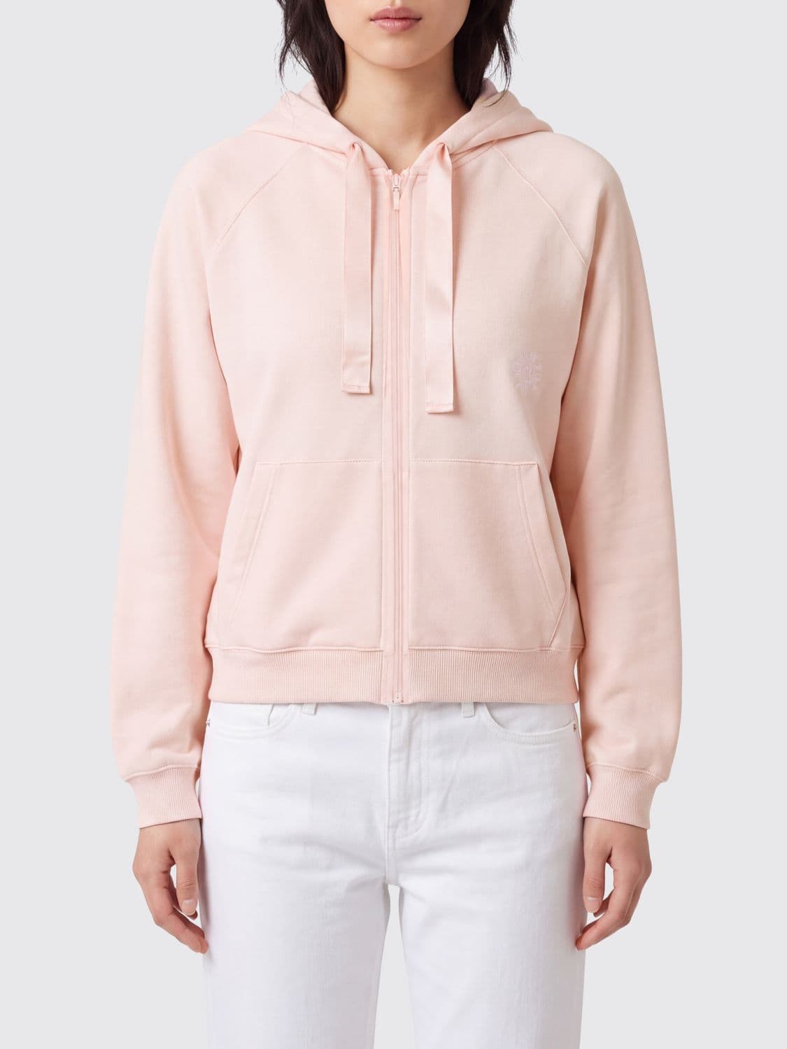 Repetto Cotton-Blend Zip-Up Hoodie with Embroidered Logo