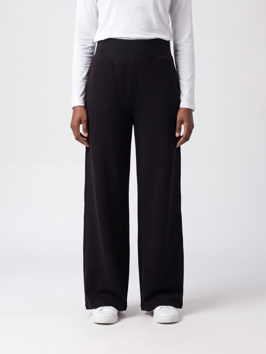 Repetto Wide-Leg Cotton Blend Jogging Trousers with a High Elasticated Waist