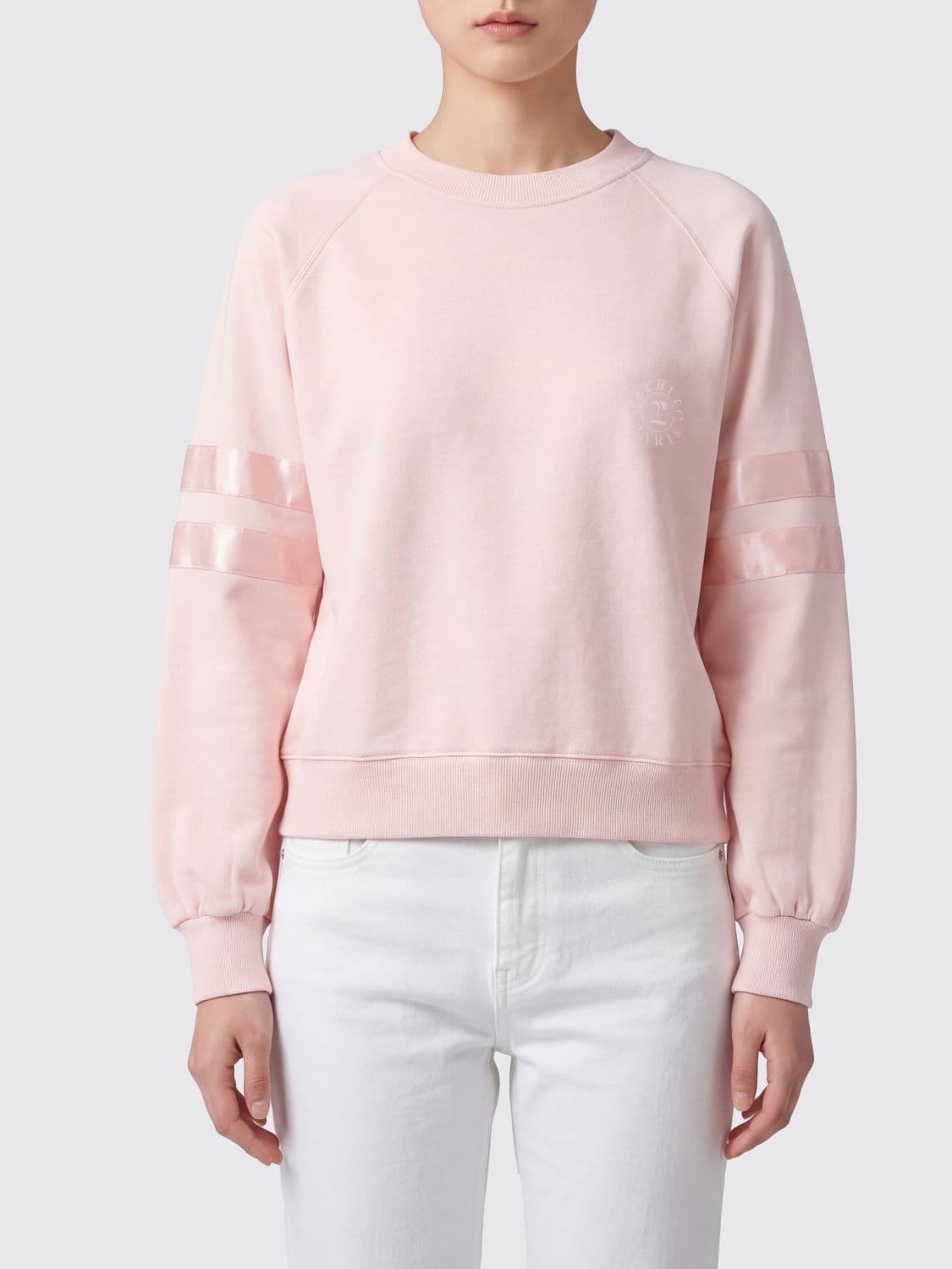 Repetto Cotton-Blend Crewneck Sweatshirt with Satin Bands