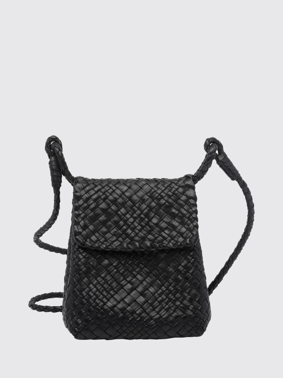 Ibeliv Romance Woven Calfskin Leather Mini Crossbody Bag