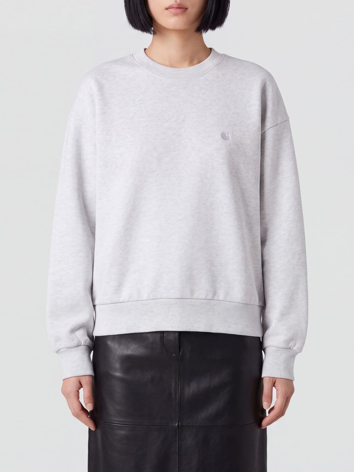 Carhartt Wip Cotton Crewneck Sweatshirt with Embroidered Logo