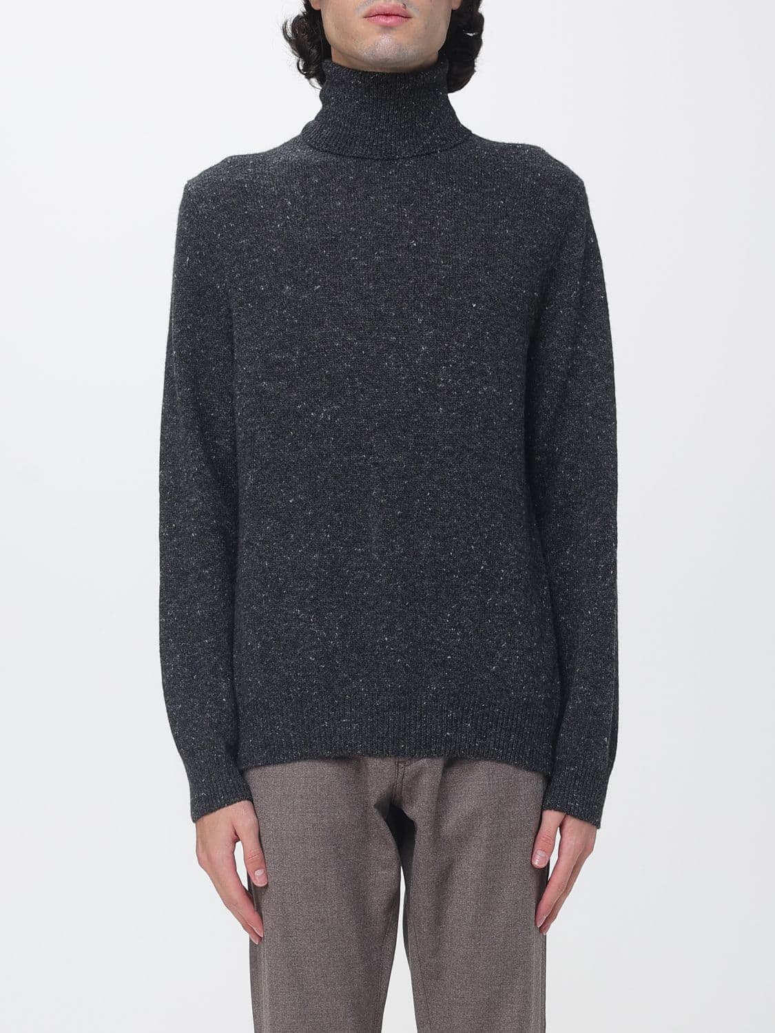 Luciano Barbera Cashmere and Wool Blend Turtleneck Jumper