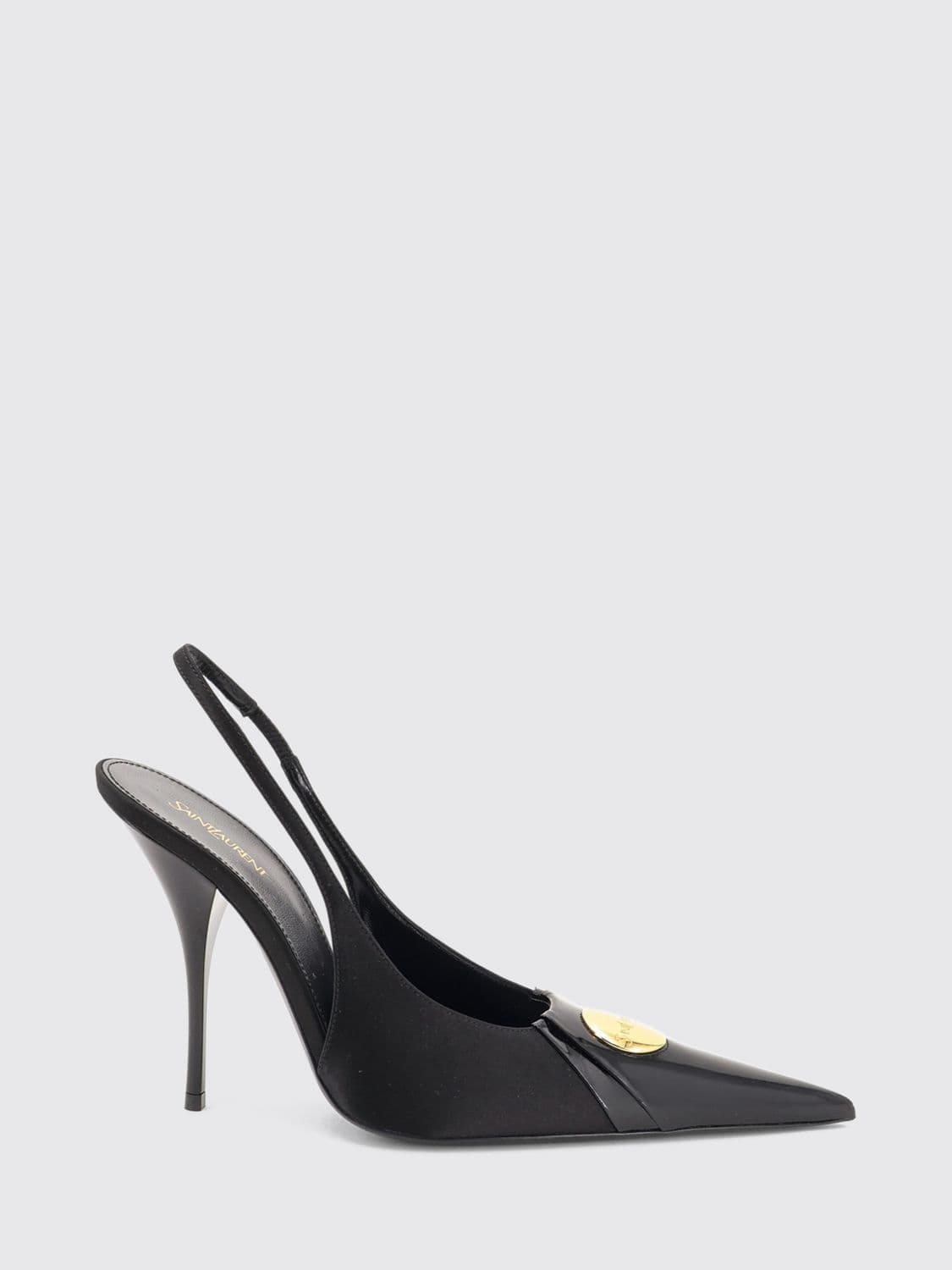 Saint Laurent Louis Patent Leather Slingback Pumps with Stiletto Heel