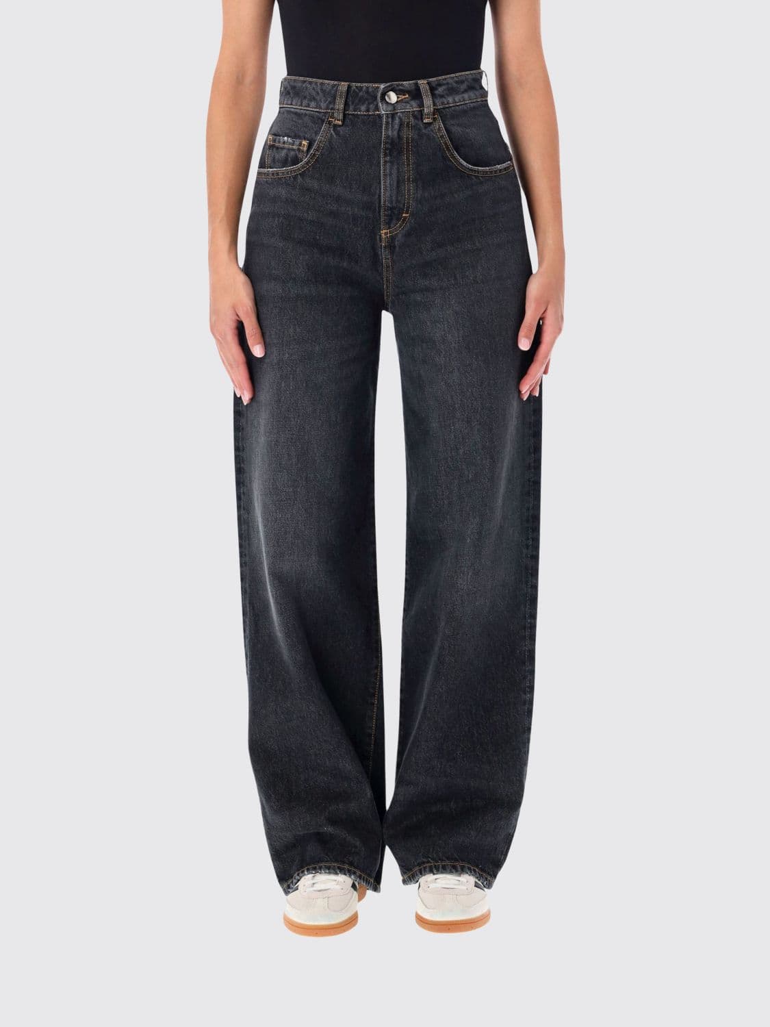Icon Denim Los Angeles Poppy High-Waisted Wide-Leg Jeans in Cotton Denim