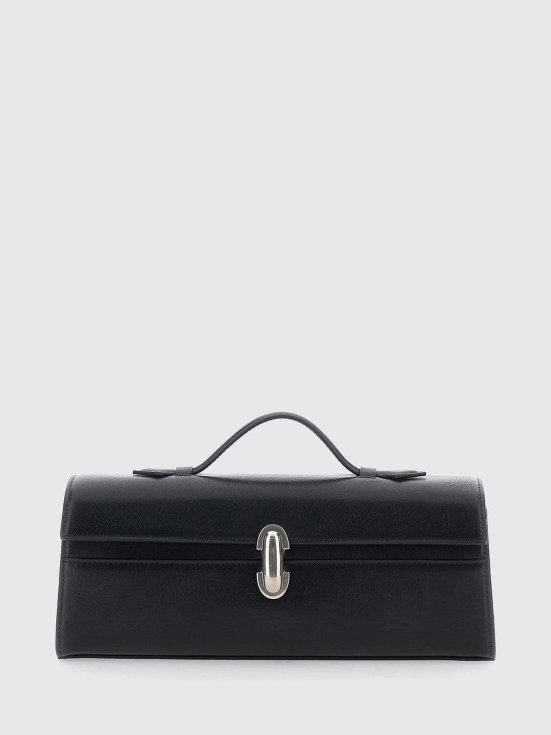 Savette Symmetry Clutch in Smooth Calfskin with Turn-Lock Closure