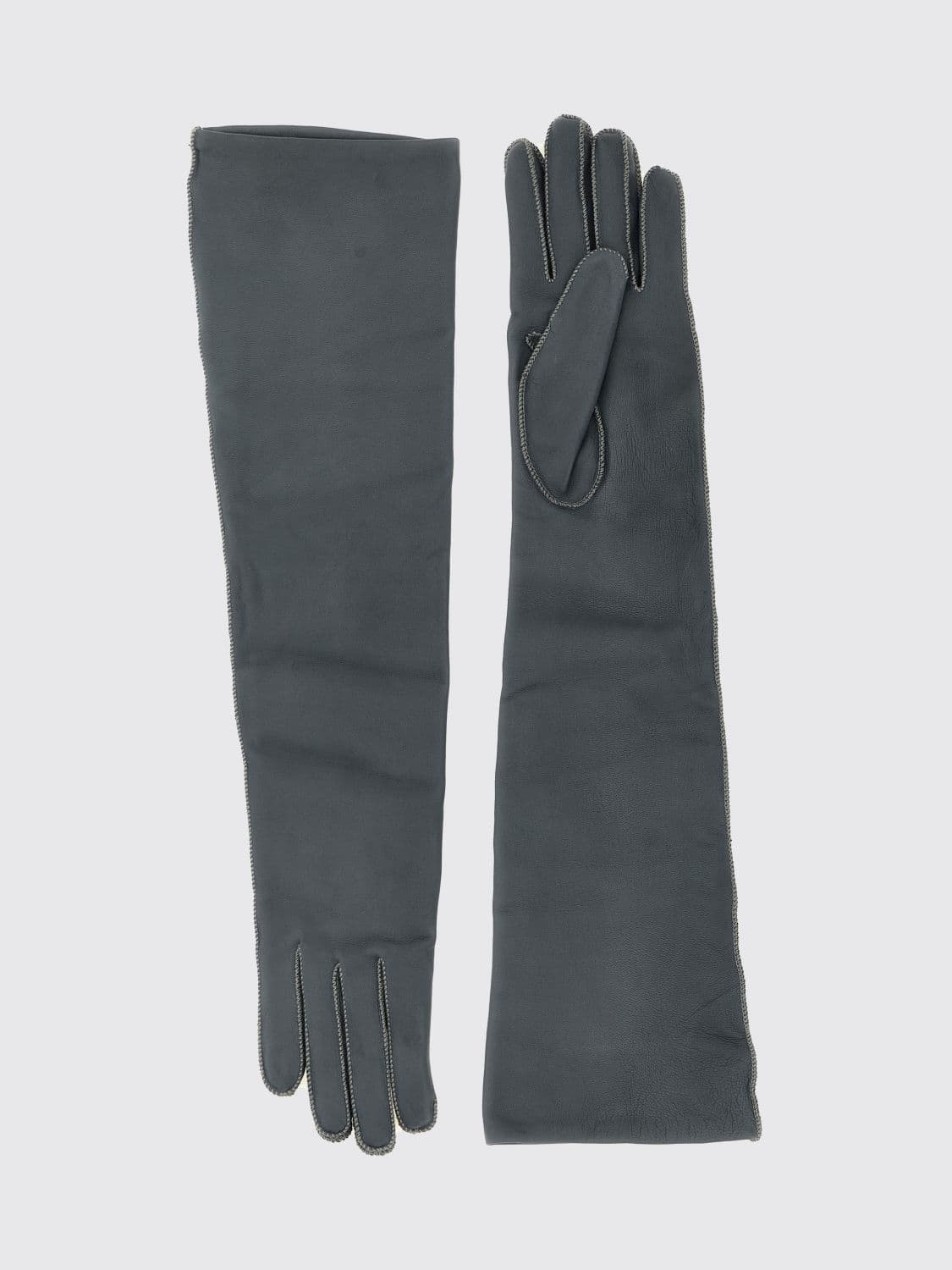 Agnona Gloves Woman color Grey