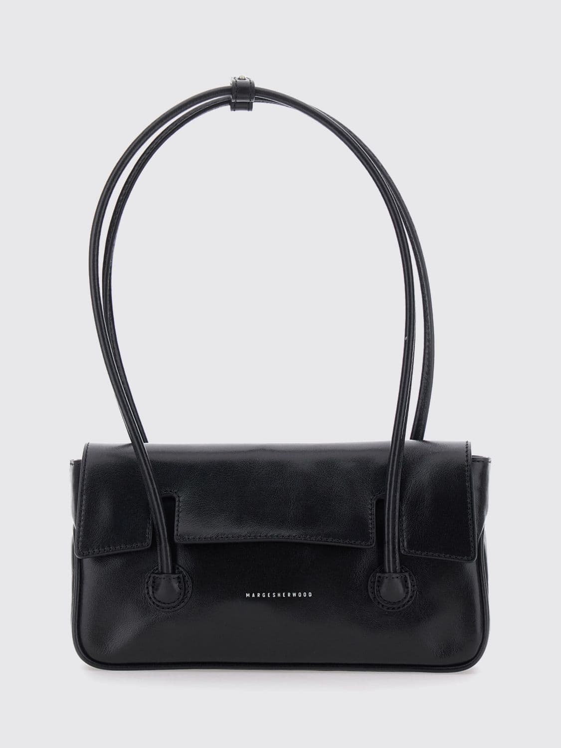 Marge Sherwood Mini Shoulder Bag in Smooth Cowhide with Double Handle