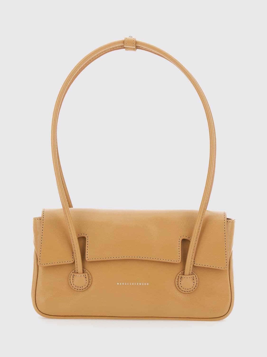 Marge Sherwood Mini Shoulder Bag in Smooth Cowhide with Double Handle