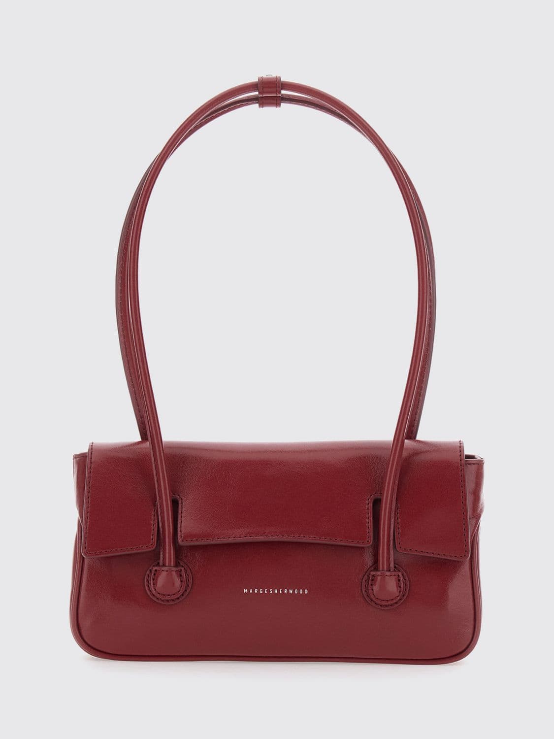 Marge Sherwood Mini Shoulder Bag in Smooth Cowhide with Double Handle