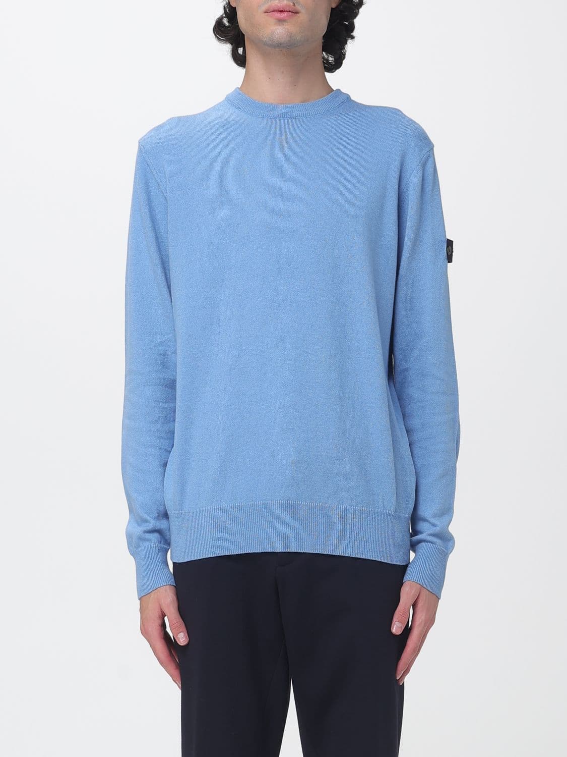 Peuterey Crewneck Jumper in a cotton and wool blend with an applied logo