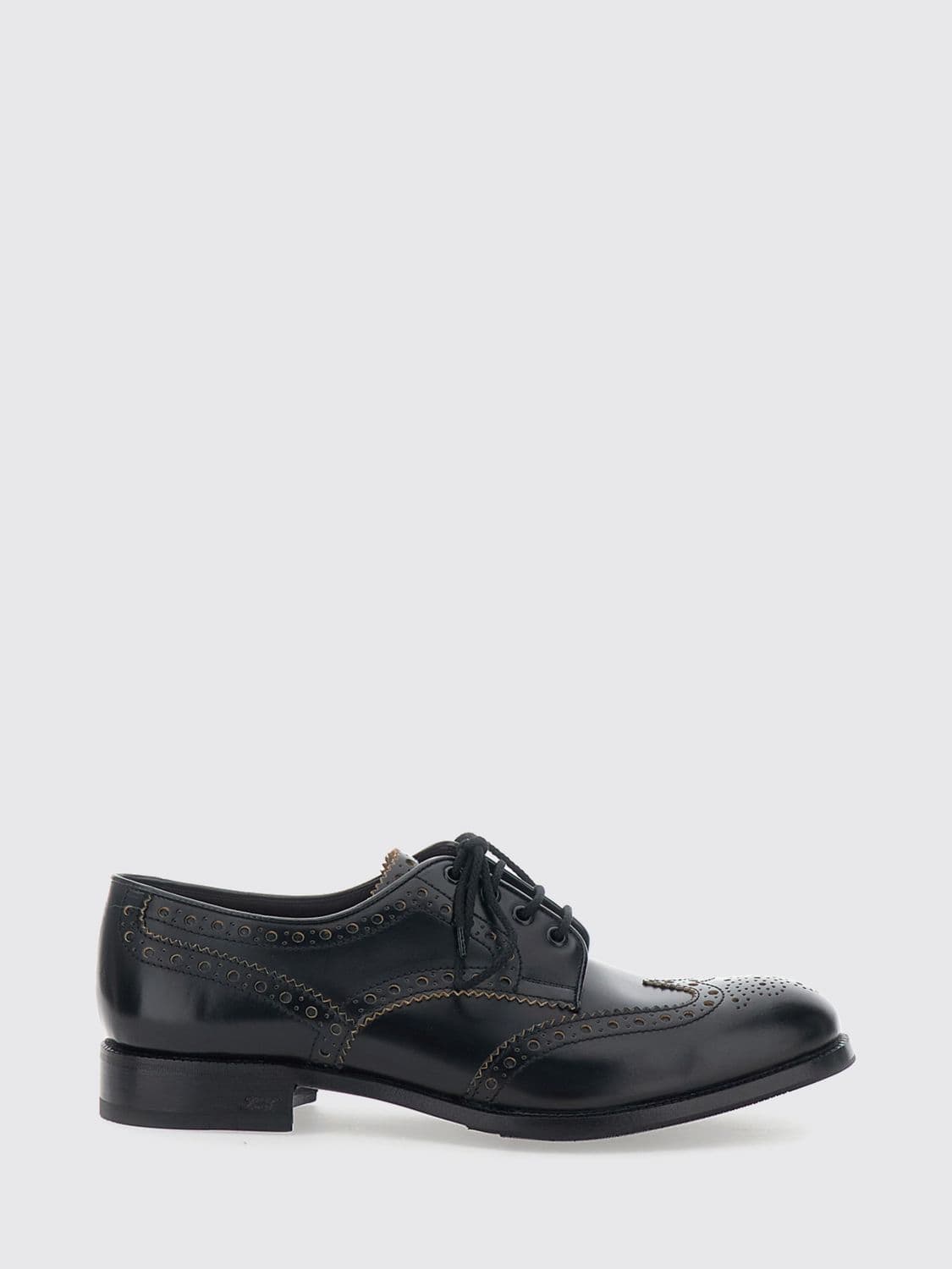Lidfort Smooth Leather Wingtip Brogue Derby Shoes