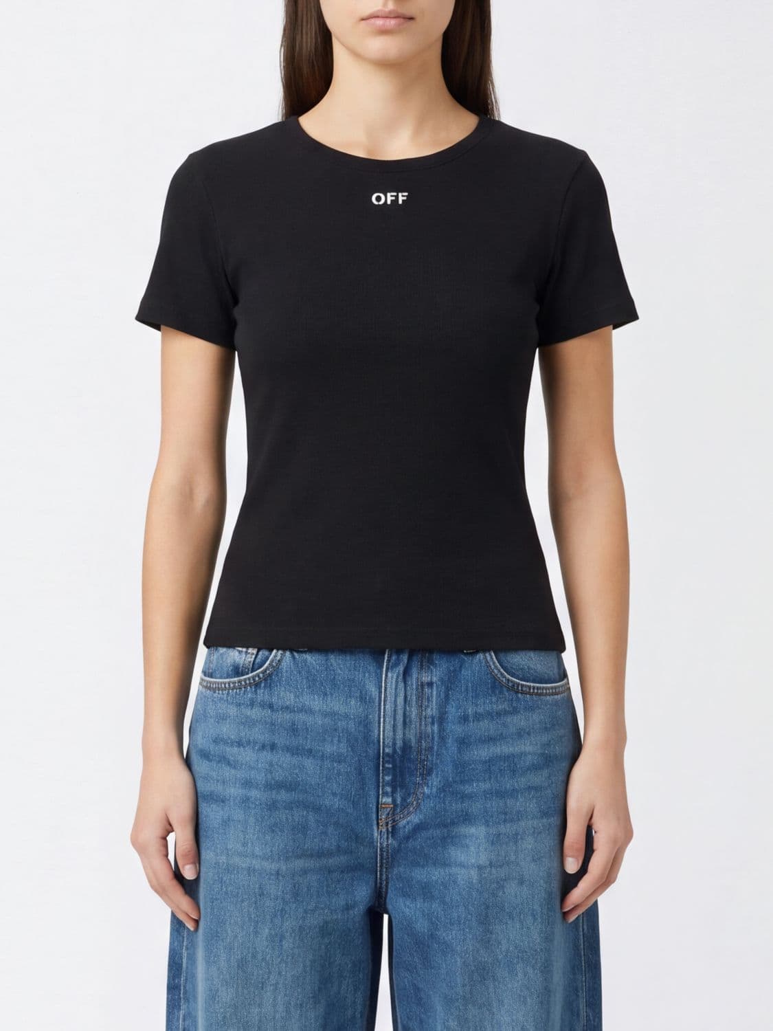 Off-White T-Shirt Woman color Black
