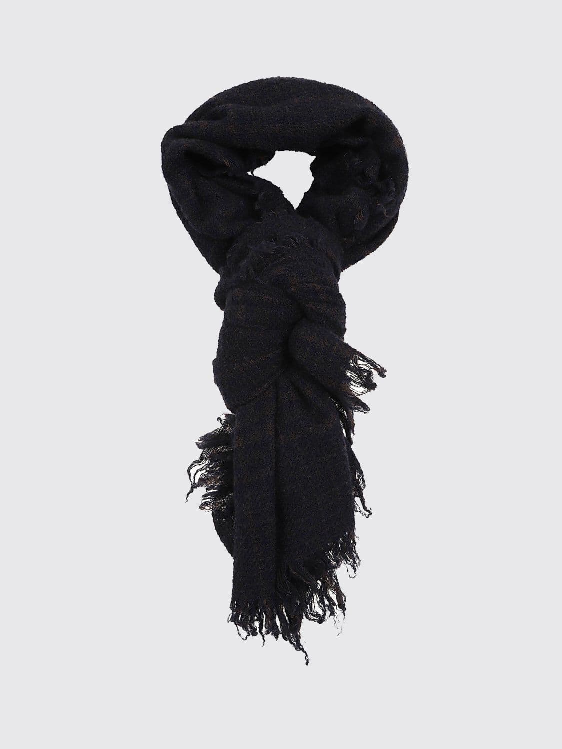 Faliero Sarti Pure Wool Scarf with Fringed Edges
