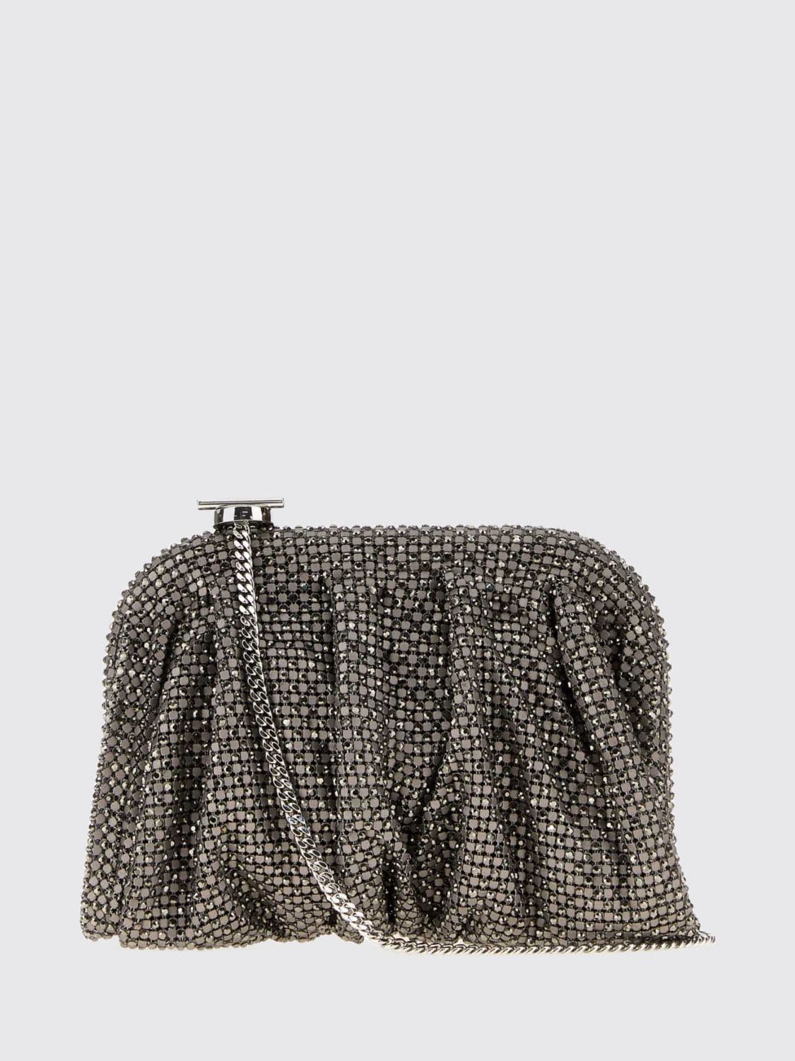 Benedetta Bruzziches Venus Crystal-Embellished Aluminum Mesh Mini Bag