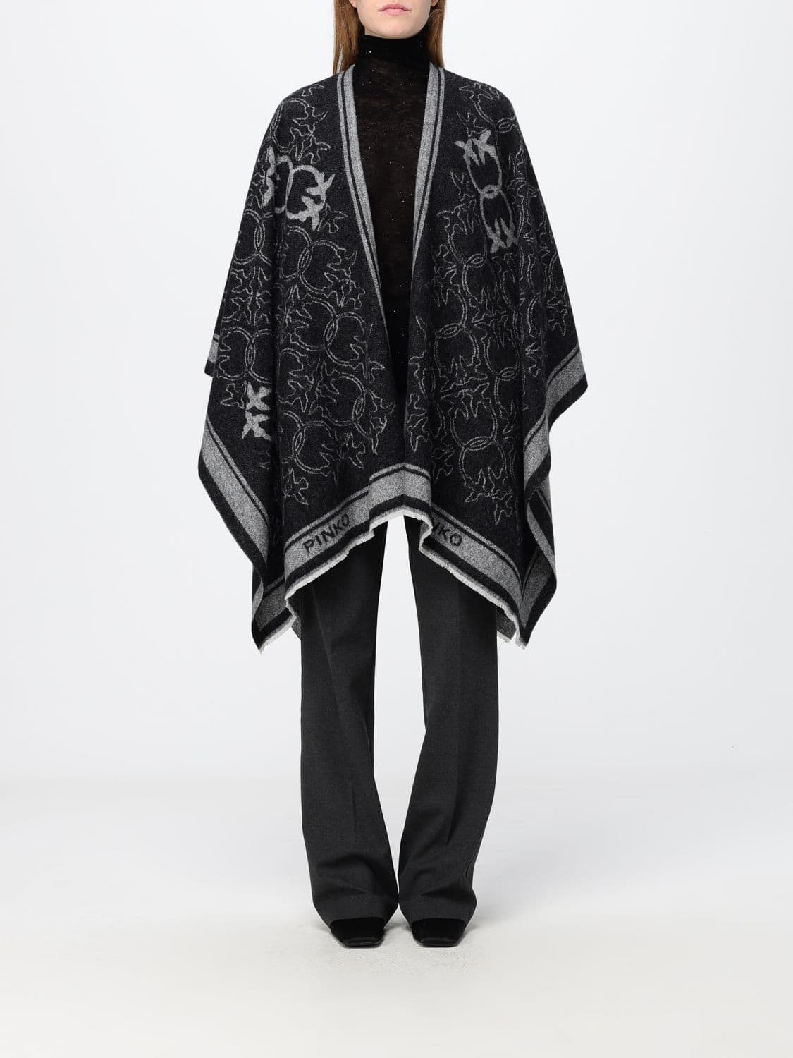 Pinko Coat Woman color Black