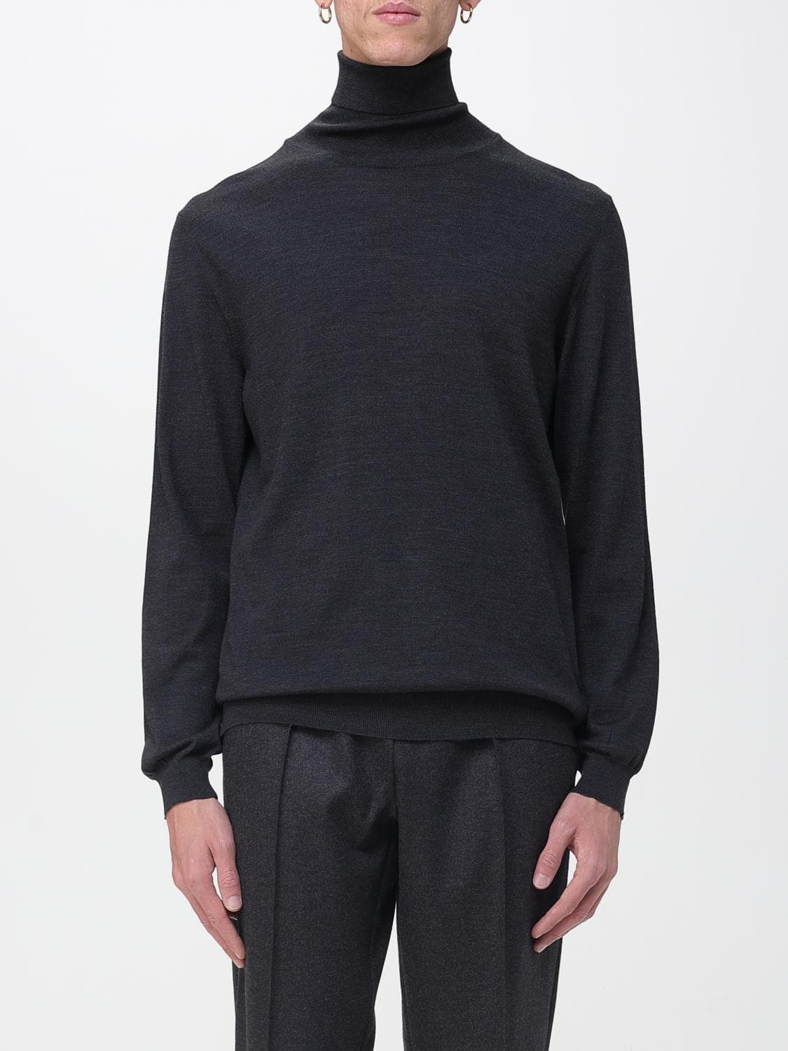 Zanone Sweater Men color Charcoal