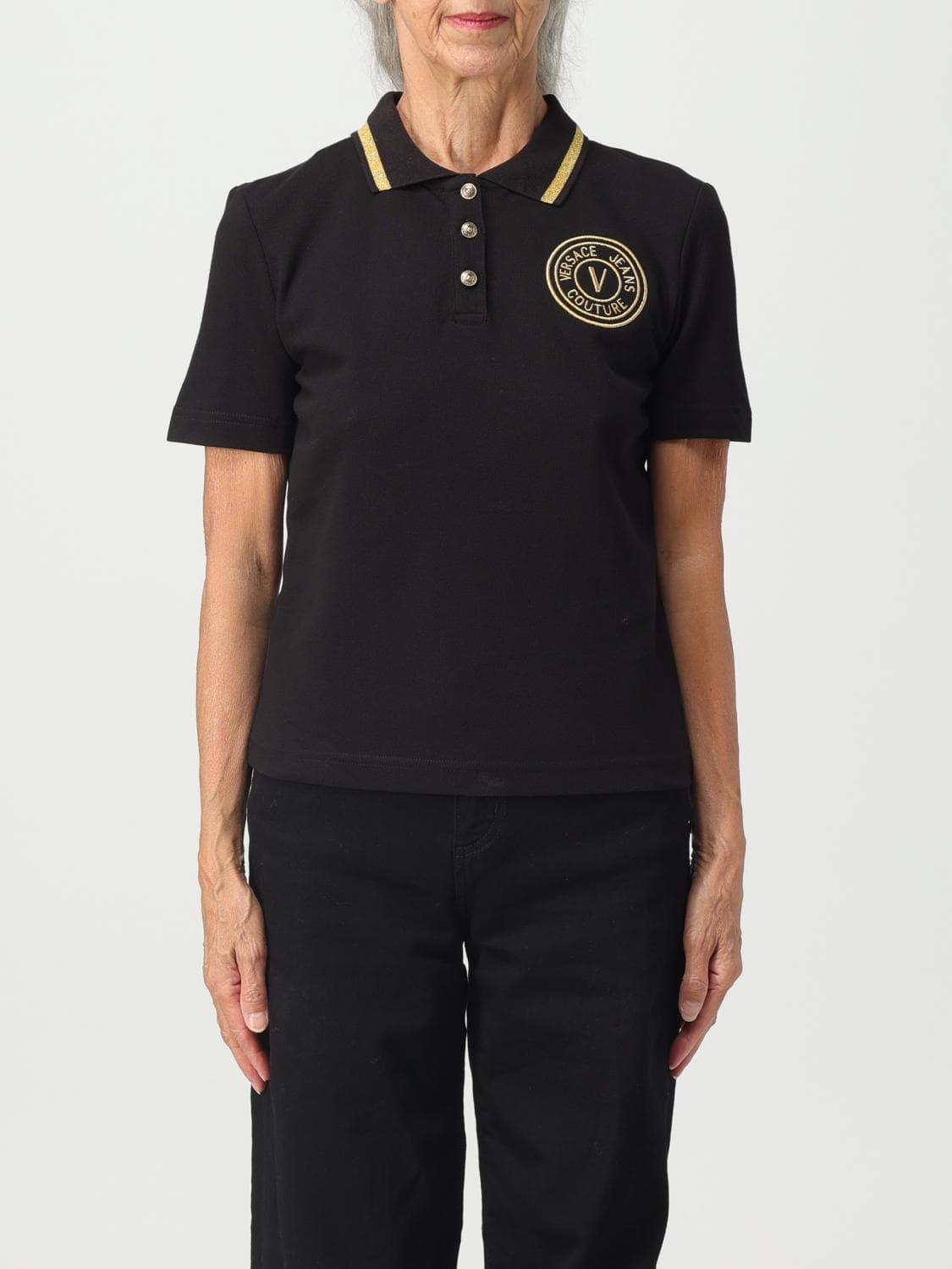 Versace Jeans Couture Polo Shirt Woman color Black