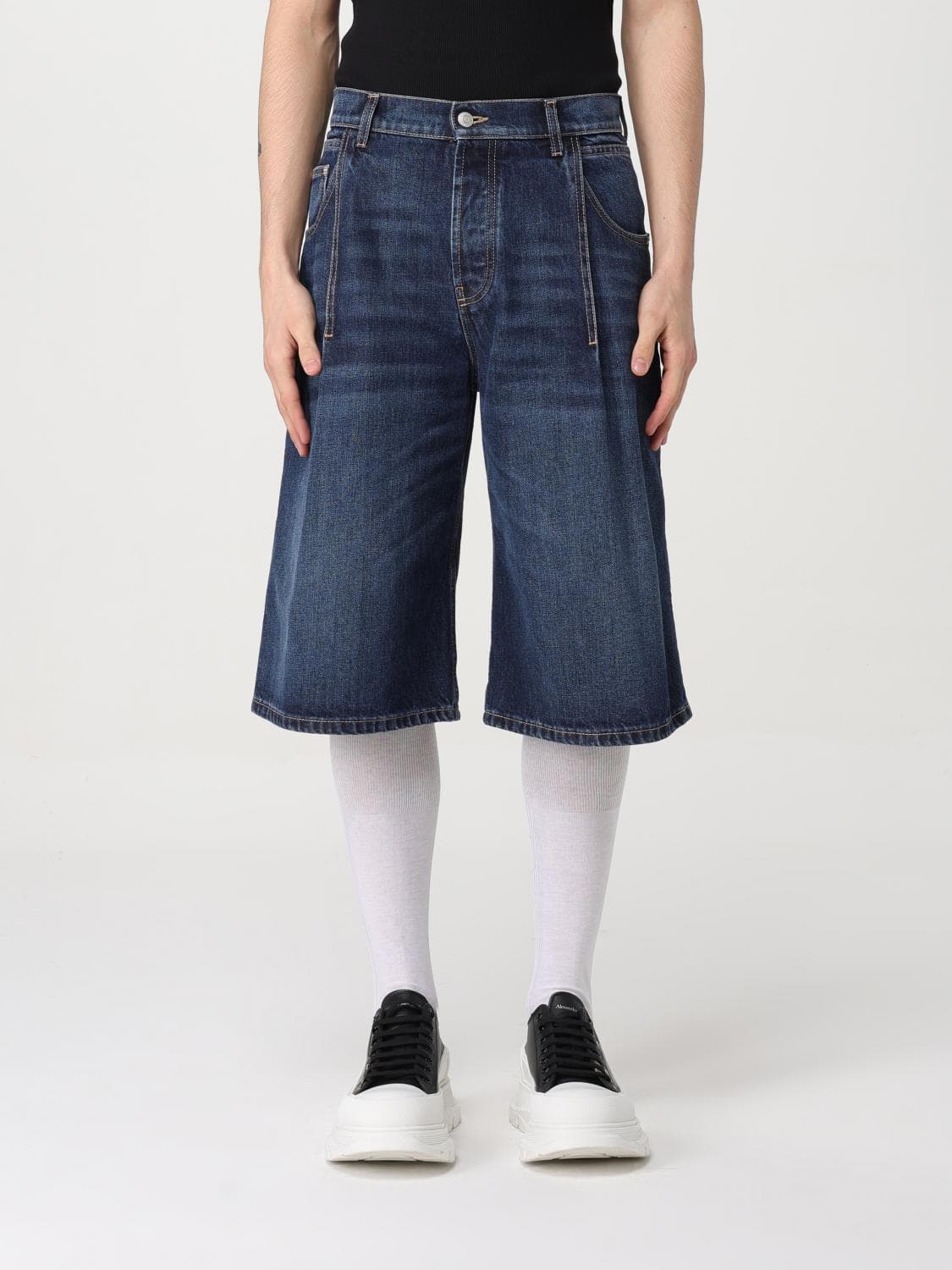 Mcqueen Shorts Men color Blue