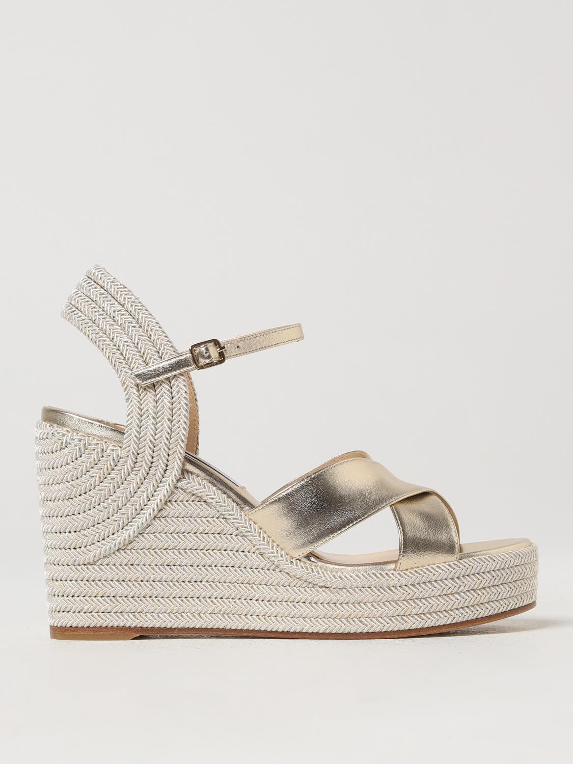 Jimmy Choo Wedge Shoes Woman color Champagne