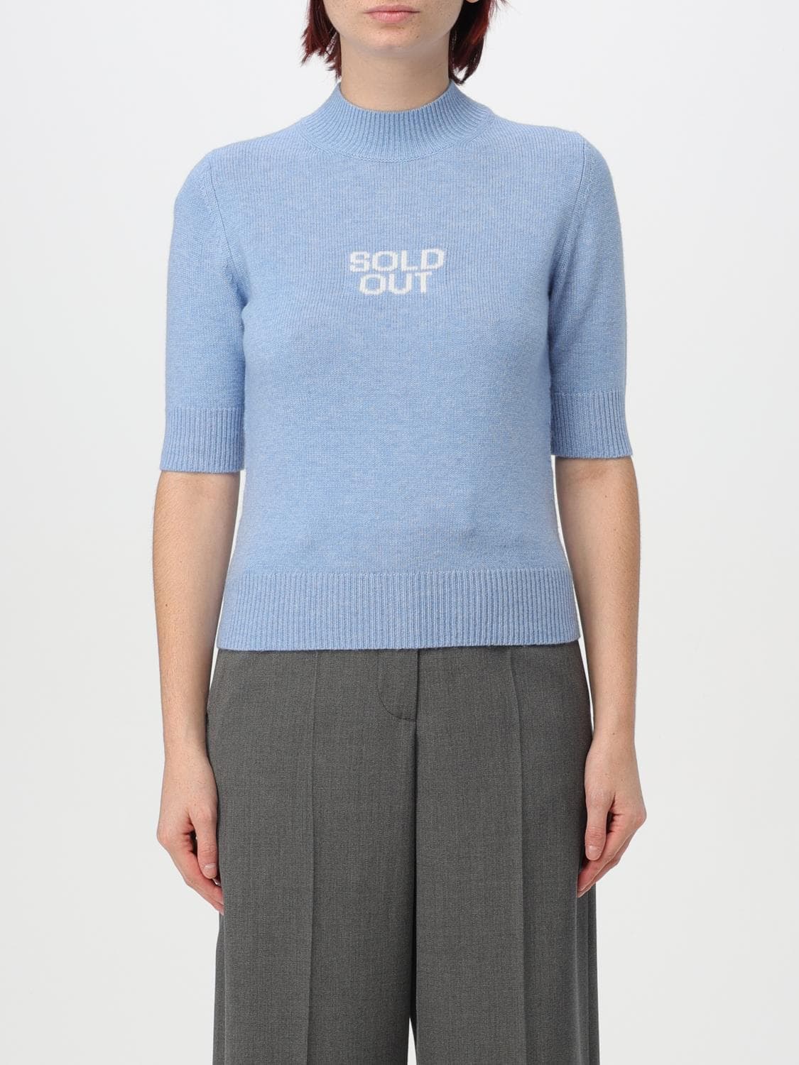 Sportmax Sweater Woman color Sky Blue · L
