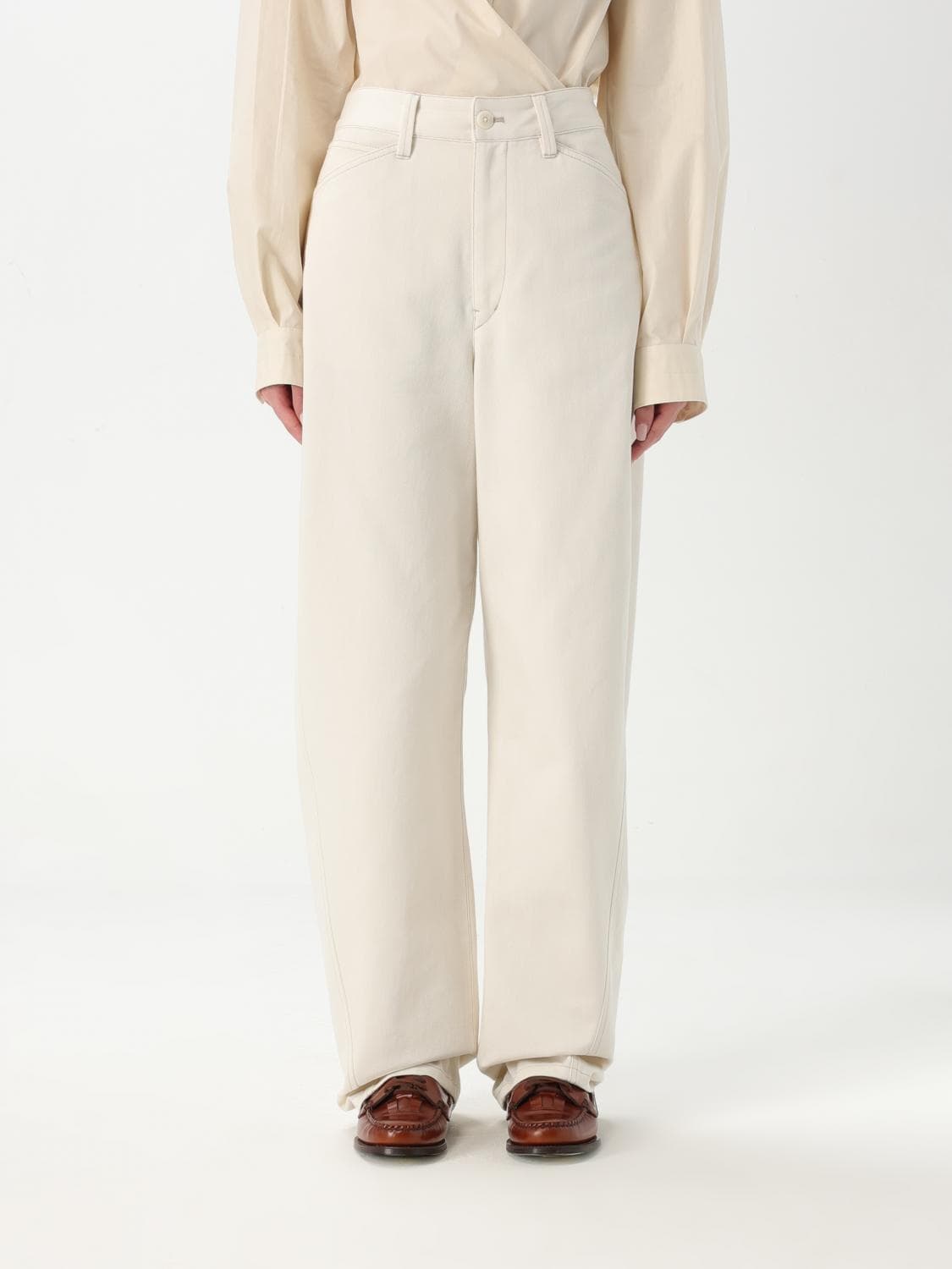 Lemaire Pants Woman color White