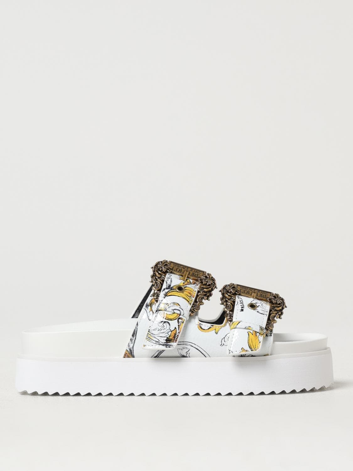 Versace Jeans Couture Flat Sandal Woman color White