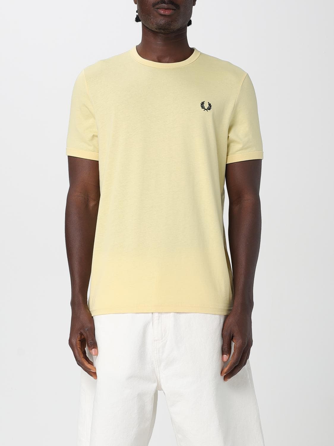 Fred Perry T-Shirt Men color Mustard · S