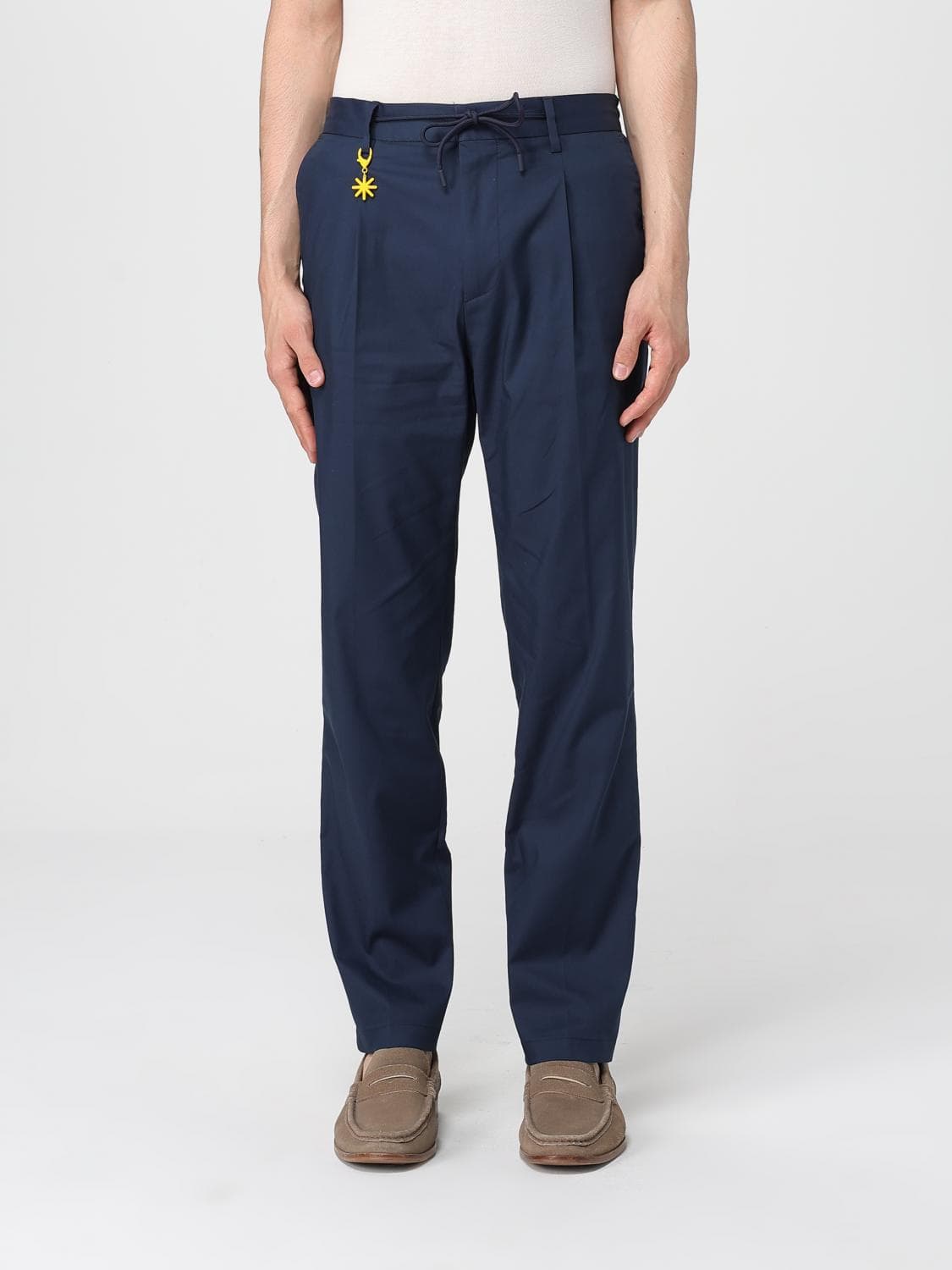 Manuel Ritz Pants Men color Blue