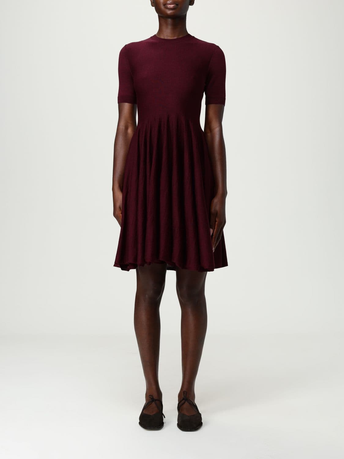 Alaïa Dress Woman color Burgundy