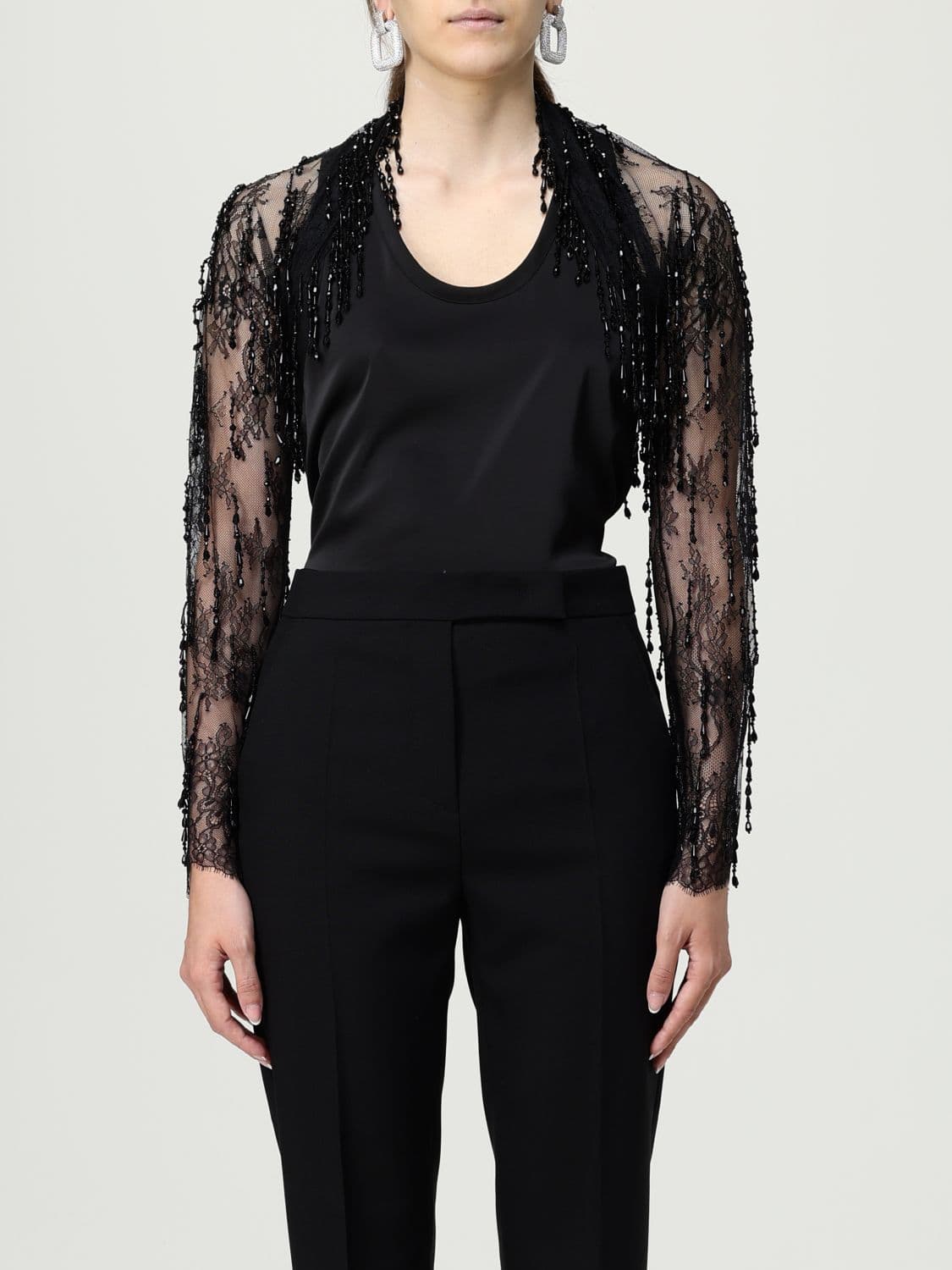 Alberta Ferretti Jacket Woman color Black