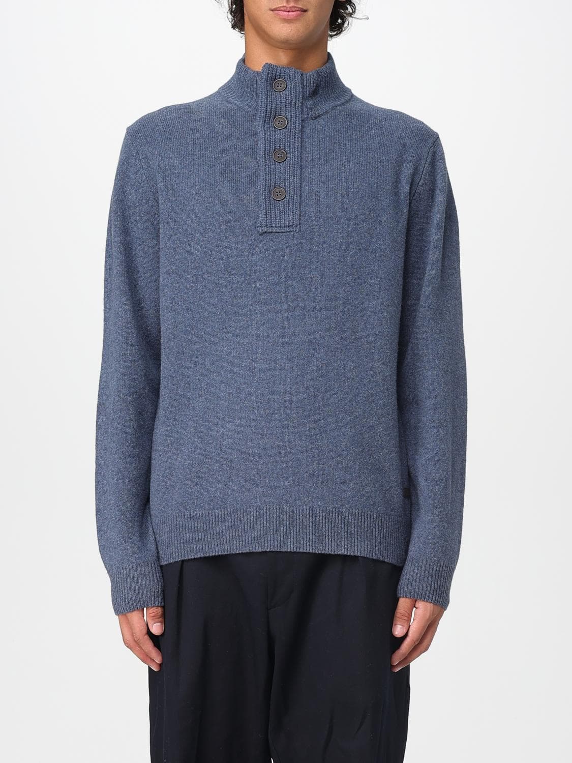 Barbour Sweater Men color Navy