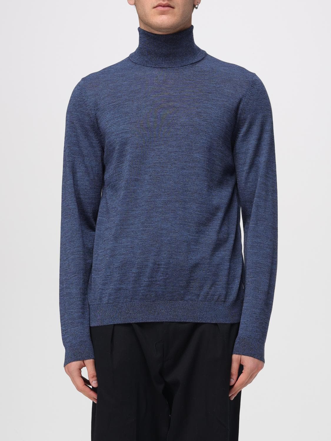 Boss Sweater Men color Gnawed Blue
