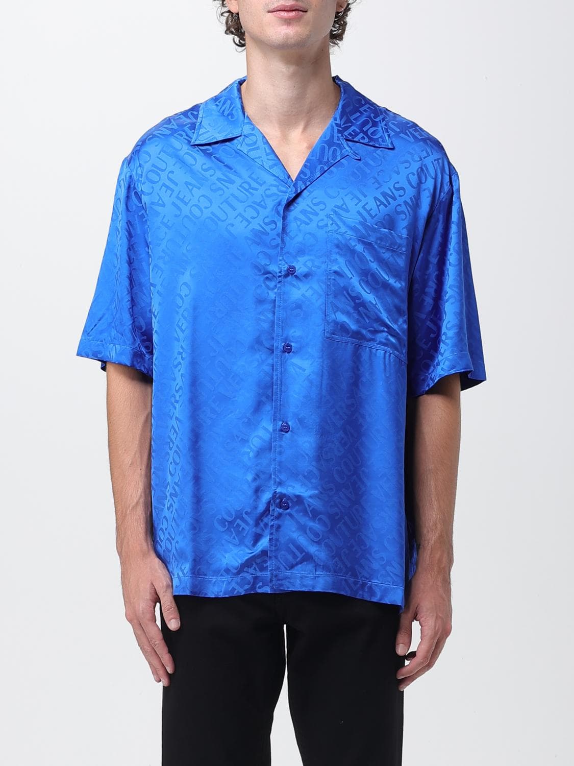 Versace Jeans Couture Shirt Men color Blue