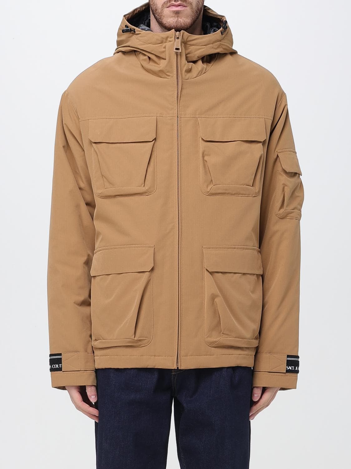 Versace Jeans Couture Coat Men color Brown
