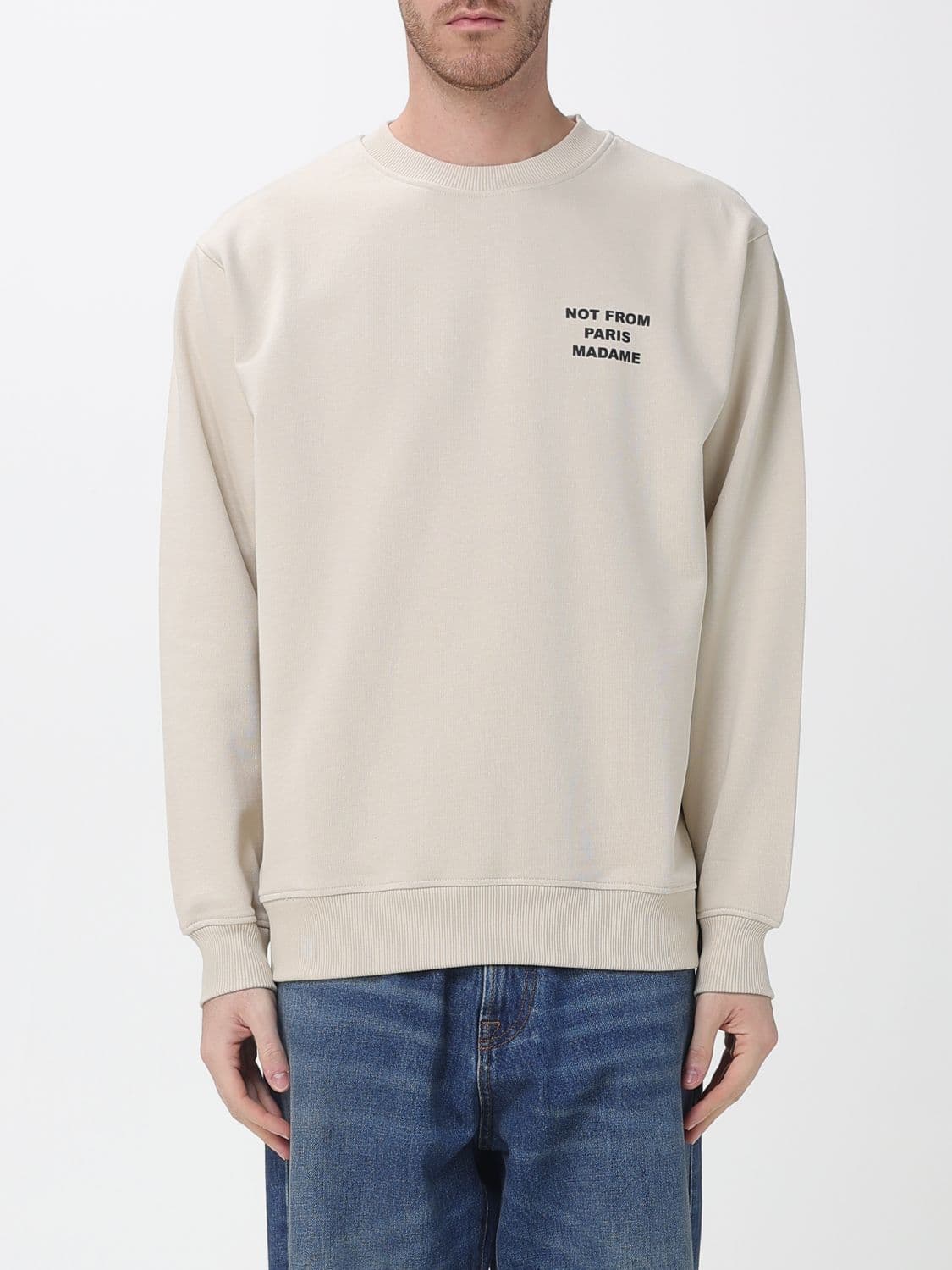 Drôle De Monsieur Sweatshirt Men color Beige