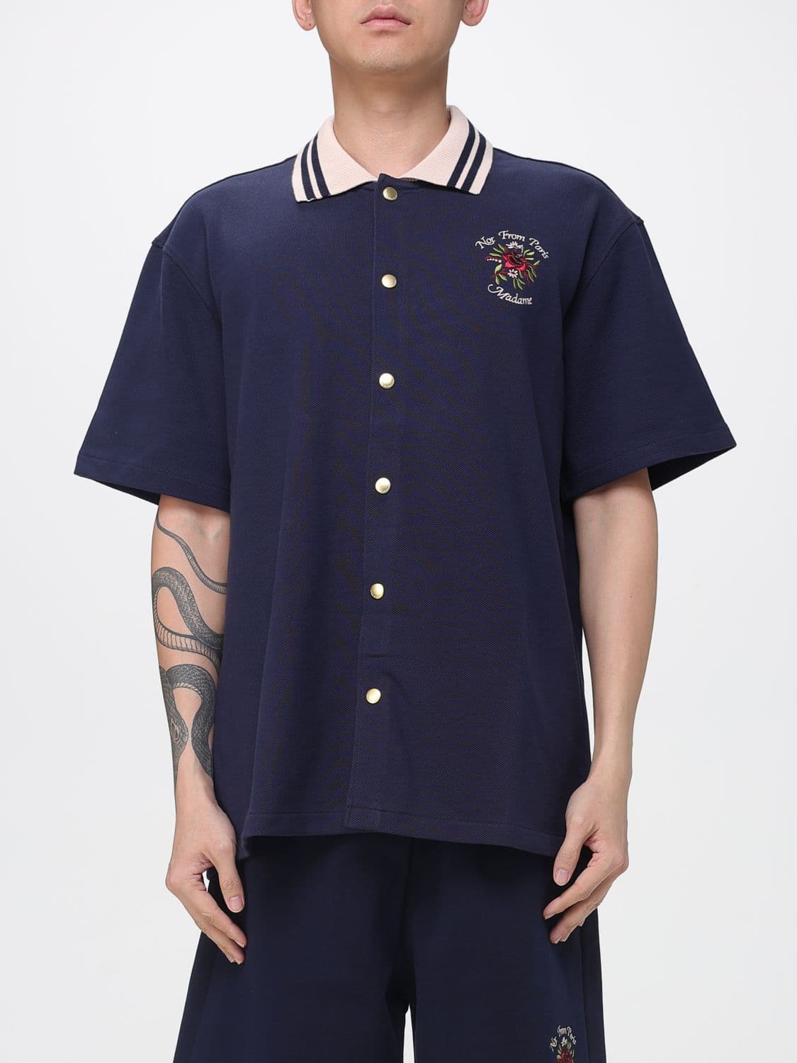 Drôle De Monsieur Shirt Men color Blue