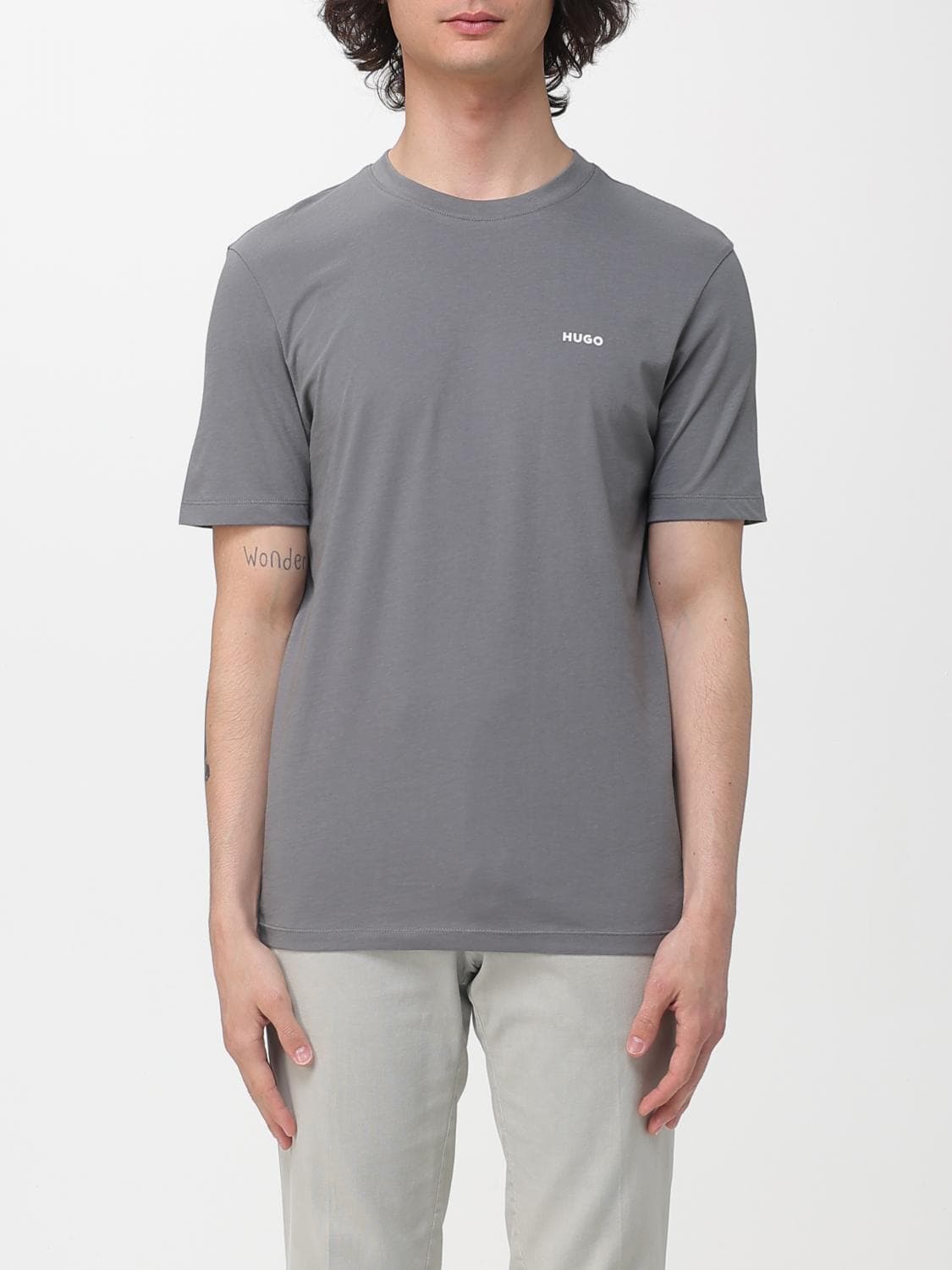 Hugo T-Shirt Men color Grey
